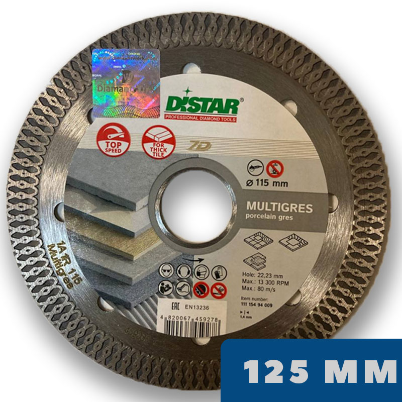 Алмазный диск MULTIGRES 7D 125 мм по керамограниту