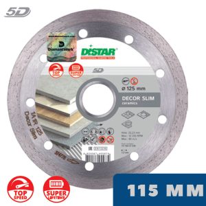 Алмазный диск DECOR SLIM 5D 115 мм по керамограниту